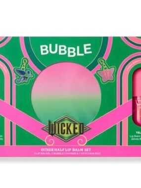 Wicked Bubble Other Half Lip Balm Set - Pink & Green